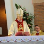 01.05.2016 Obchody Dnia Ludzi Pracy zorganizowane przez "Solidarność". Msza w kościele świętego Józefa Robotnika w Kielcach / Wojciech Habdas / Radio Kielce