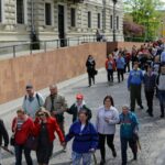 06.05.2016. Ulicami Kielc przeszedł marsz, będący częścią obchodów Dnia Godności Osób z Niepełnosprawnością / Wojciech Habdas / Radio Kielce