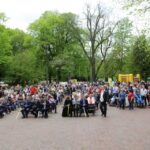 06.05.2016. Ulicami Kielc przeszedł marsz, będący częścią obchodów Dnia Godności Osób z Niepełnosprawnością / Wojciech Habdas / Radio Kielce