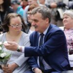 06.05.2016. Ulicami Kielc przeszedł marsz, będący częścią obchodów Dnia Godności Osób z Niepełnosprawnością / Wojciech Habdas / Radio Kielce