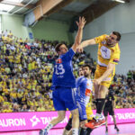 8.5.2016 Kielce. Fragment meczu Vive Tauron Kielce - Orlen Wisła Płock. / Wojciech Habdas / Radio Kielce