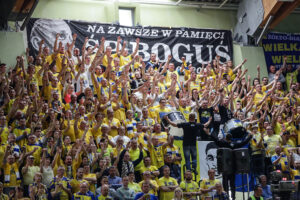 8.5.2016 Kielce. Fragment meczu Vive Tauron Kielce - Orlen Wisła Płock. / Wojciech Habdas / Radio Kielce