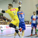 8.5.2016 Kielce. Fragment meczu Vive Tauron Kielce - Orlen Wisła Płock. / Wojciech Habdas / Radio Kielce