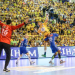 8.5.2016 Kielce. Fragment meczu Vive Tauron Kielce - Orlen Wisła Płock. / Wojciech Habdas / Radio Kielce