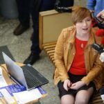 09.05.2016 Konferencja dotycząca zagospodarowania budynku PKS. Barbara Damian, zastępca dyrektora ZTM / Wojciech Habdas / Radio Kielce