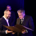 09.05.2016. Konferencja  pt. "Pamięć – Dialog – Pojednanie. Duchowe wymiary przebaczenia”. Wręczenie nagrody Polskiej Rady Chrześcijan i Żydów "Człowiek Pojednania” rabinowi Abrahamowi Skórce / Magdalena Smożewska-Wójcikiewicz / Radio Kielce