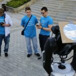 09.05.2016. Na placu Artystów można oglądać tranzyt Merkurego / Wojciech Habdas / Radio Kielce