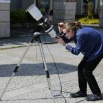 09.05.2016. Na placu Artystów można oglądać tranzyt Merkurego / Wojciech Habdas / Radio Kielce