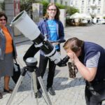 09.05.2016. Na placu Artystów można oglądać tranzyt Merkurego / Wojciech Habdas / Radio Kielce