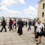 10.5.2016 Kielce. Chrzest i jego dziedzictwo. Konferencja z okazji rocznicy 1050-lecia chrztu. Zwiedzanie Katedry. / Wojciech Habdas / Radio Kielce