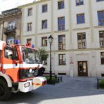 10.05.2016. Alarm bombowy w Prokuraturze Okręgowej przy ulicy Mickiewicza w Kielcach / Wojciech Habdas / Radio Kielce