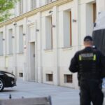 10.05.2016. Alarm bombowy w Prokuraturze Okręgowej przy ulicy Mickiewicza w Kielcach / Wojciech Habdas / Radio Kielce