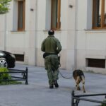 10.05.2016. Alarm bombowy w Prokuraturze Okręgowej przy ulicy Mickiewicza w Kielcach / Wojciech Habdas / Radio Kielce