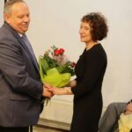 10.05.2016. Danuta Gajek - nauczycielka z Chmielnika - otrzymała Nagrodę im. Hanny Goldszajd i Dawidka Rubinowicza / Wojciech Habdas / Radio Kielce