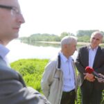 11.05.2016. Mieszkańcy Nowego Korczyna protestują przeciwko jednemu z wariantów budowy obwodnicy / Wojciech Habdas / Radio Kielce