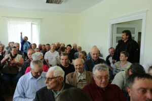 11.05.2016. Spotkanie z mieszkańcami Nowego Korczyna w sprawie budowy obwodnicy / Wojciech Habdas / Radio Kielce