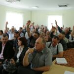 11.05.2016. Spotkanie z mieszkańcami Nowego Korczyna w sprawie budowy obwodnicy / Wojciech Habdas / Radio Kielce