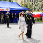 13.5.2016 Kielce. Miejskie Obchody Dnia Strażaka. Wręczenie odznak Zasłużony dla ochrony przeciw pożarowej. / Wojciech Habdas / Radio Kielce