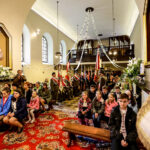 14.5.2016 Św. Katarzyna. Pomnik, poświęcony Polakom zamordowanym przez Niemców podczas II wojny światowej odsłonięto w Świętej Katarzynie. / Wojciech Habdas / Radio Kielce