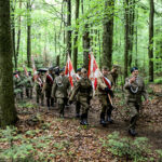 14.5.2016 Św. Katarzyna. Pomnik, poświęcony Polakom zamordowanym przez Niemców podczas II wojny światowej odsłonięto w Świętej Katarzynie. / Wojciech Habdas / Radio Kielce