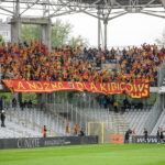 14.5.2016 Kielce. Mecz Korona Kielce - Jagiellonia Białystok. Chwilę pie zdobyciu gola przez Jagiellonię. / Wojciech Habdas / Radio Kielce
