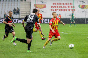 14.5.2016 Kielce. Mecz Korona Kielce - Jagiellonia Białystok. / Wojciech Habdas / Radio Kielce