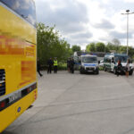 16.5.2016 Kielce. Policja i Inspekcja Transportu Drogowego kontrolują autokary. / Wojciech Habdas / Radio Kielce