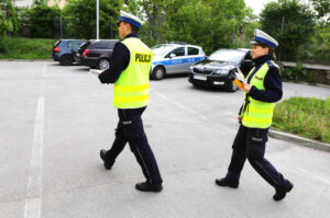 16.5.2016 Kielce. Policja i Inspekcja Transportu Drogowego kontrolują autokary. / Wojciech Habdas / Radio Kielce