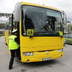 16.5.2016 Kielce. Policja i Inspekcja Transportu Drogowego kontrolują autokary. / Wojciech Habdas / Radio Kielce