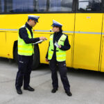 16.5.2016 Kielce. Policja i Inspekcja Transportu Drogowego kontrolują autokary. / Wojciech Habdas / Radio Kielce