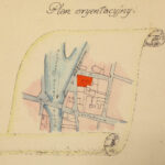 18.5.2016 Kielce. Dokumenty dotyczące ludności żydowskiej w Archiwum Państwowym w Kielcach. Projekt przebudowy gmachu kąpieli rytualnych. / Wojciech Habdas / Radio Kielce