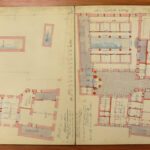18.5.2016 Kielce. Dokumenty dotyczące ludności żydowskiej w Archiwum Państwowym w Kielcach. Projekt przebudowy gmachu kąpieli rytualnych. / Wojciech Habdas / Radio Kielce