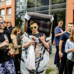 19.5.2016 Kielce. Juwenalia w pełni, studenci przeszli w barwnym korowodzie ulicami Kielc. / Wojciech Habdas / Radio Kielce