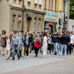 19.5.2016 Kielce. Juwenalia w pełni, studenci przeszli w barwnym korowodzie ulicami Kielc. / Wojciech Habdas / Radio Kielce