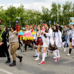 19.5.2016 Kielce. Juwenalia w pełni, studenci przeszli w barwnym korowodzie ulicami Kielc. / Wojciech Habdas / Radio Kielce