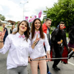 19.5.2016 Kielce. Juwenalia w pełni, studenci przeszli w barwnym korowodzie ulicami Kielc. / Wojciech Habdas / Radio Kielce