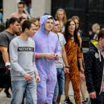 19.5.2016 Kielce. Juwenalia w pełni, studenci przeszli w barwnym korowodzie ulicami Kielc. / Wojciech Habdas / Radio Kielce