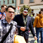 19.5.2016 Kielce. Juwenalia w pełni, studenci przeszli w barwnym korowodzie ulicami Kielc. / Wojciech Habdas / Radio Kielce