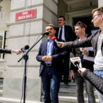 19.5.2016 Kielce. Juwenalia w pełni, studenci przeszli w barwnym korowodzie ulicami Kielc. / Wojciech Habdas / Radio Kielce