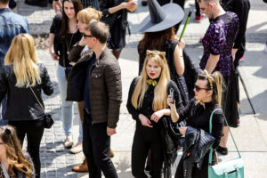 19.5.2016 Kielce. Juwenalia w pełni, studenci przeszli w barwnym korowodzie ulicami Kielc. / Wojciech Habdas / Radio Kielce