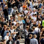 19.5.2016 Kielce. Juwenalia w pełni, studenci przeszli w barwnym korowodzie ulicami Kielc. / Wojciech Habdas / Radio Kielce