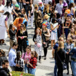 19.5.2016 Kielce. Juwenalia w pełni, studenci przeszli w barwnym korowodzie ulicami Kielc. / Wojciech Habdas / Radio Kielce