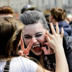 19.5.2016 Kielce. Juwenalia w pełni, studenci przeszli w barwnym korowodzie ulicami Kielc. / Wojciech Habdas / Radio Kielce