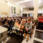 20.5.2016 Kielce. Uroczystą mszą świętą rozpoczęło się w Kielcach spotkanie Szkolnych Kół Caritas. / Wojciech Habdas / Radio Kielce