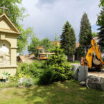 25.5.2016 Kielce. Interwencja Radia Kielce i TVP3 przy ul. Szkolnej. Mieszkańcy narzekają na uciążliwy remont. / Wojciech Habdas / Radio Kielce