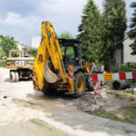 25.5.2016 Kielce. Interwencja Radia Kielce i TVP3 przy ul. Szkolnej. Mieszkańcy narzekają na uciążliwy remont. / Wojciech Habdas / Radio Kielce