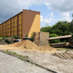 25.5.2016 Kielce. Interwencja Radia Kielce i TVP3 przy ul. Szkolnej. Mieszkańcy narzekają na uciążliwy remont. / Wojciech Habdas / Radio Kielce