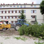 25.5.2016 Kielce. Interwencja Radia Kielce i TVP3 przy ul. Szkolnej. Mieszkańcy narzekają na uciążliwy remont. / Wojciech Habdas / Radio Kielce