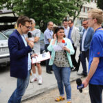 25.5.2016 Kielce. Interwencja Radia Kielce i TVP3 przy ul. Szkolnej. Mieszkańcy narzekają na uciążliwy remont. / Wojciech Habdas / Radio Kielce