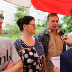 25.5.2016 Kielce. Interwencja Radia Kielce i TVP3 przy ul. Szkolnej. Mieszkańcy narzekają na uciążliwy remont. / Wojciech Habdas / Radio Kielce